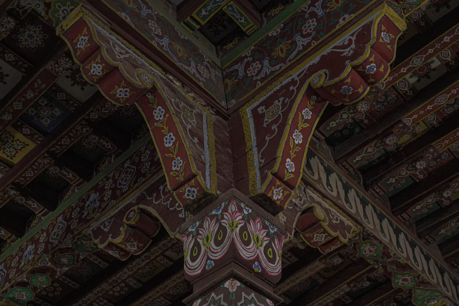 Fresco at Sharine of Hazrat Jalal uddin Surkh Posh Bukhari